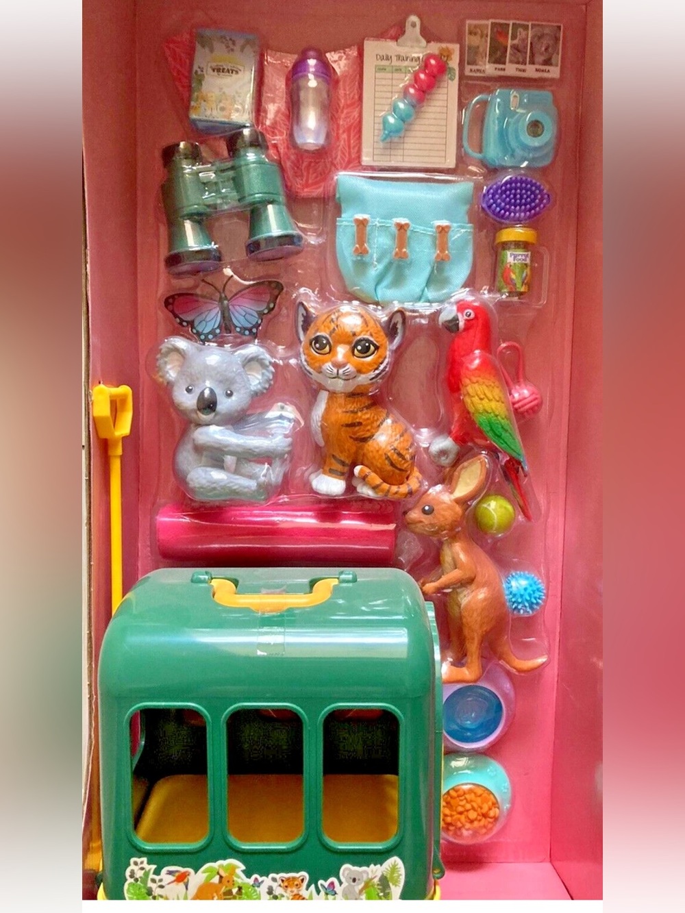 My Life as an Animal Trainer 30 Piece Doll Play Set with Tiger Koala Kangaroo